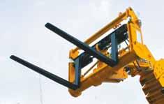 LOADALL ATTACHMENTS SIDESHIFT FORKS TIPPING SKIP CRANE HOOK TRUSSMASTER Speeds up operations by minimising machine re-positioning Strong