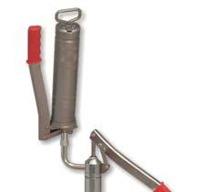 Manual Filler Pumps for Grease Guns and Accessories Grease Gun Filler Pump ecofill-standard Filler pump with keg lid and 3 thumb screws, follower plate. Economic & clean filling of grease guns.