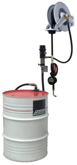 Pneumatic Oil Pumps, Oil Dispenser Oil Dispenser 24l pneumatic, Mobile Oil Dispenser 24l pneumatic, mobile including pressure relief valve, 2.
