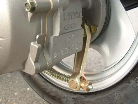 BRAKE ADJUSTMENT The clearance of lever (a) Front brake: 10~20 mm (b) Rear brake: 10~20 mm Adjust the nut if necessary. NOTE: Please contact to PGO dealer if the clearance is incorrect.