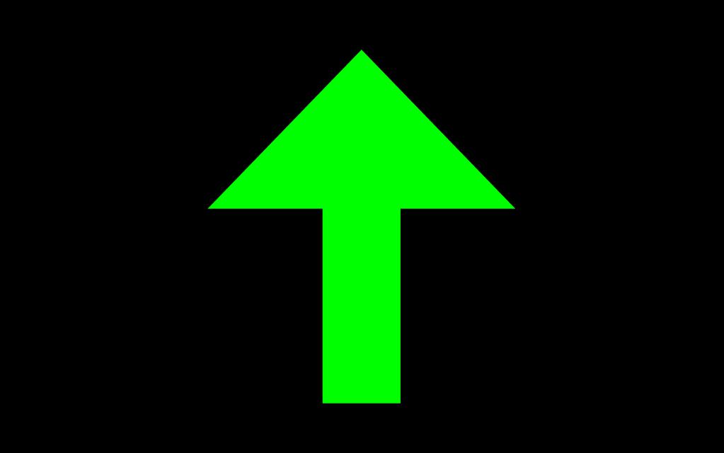 Function Action Signal 1 Follow to the left A left pointing green horizontal arrow 2 Follow