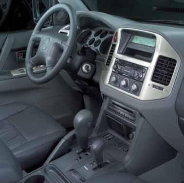 To enjoy this experience to a full extent, have a look at our fine crafted accessories shown to make the interior of your Pajero even more stylish, all in line of course with the Pajero s tradition