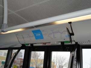on-board passenger information, whereas OC Transpo does not.