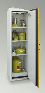HAZARDOUS SUBSTANCES CABINETS as per EN 14470-1 (TYPE 90) SIS TYPE 90 / 600 containers, handling systems, Approved for storage of flammable liquids at the workplace as per EN 14470-1 (Type 90) and