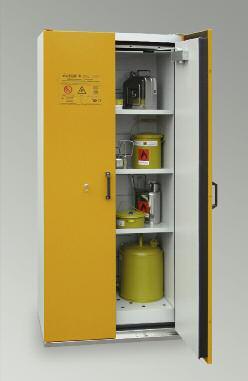 HAZARDOUS SUBSTANCES CABINETS as per EN 14470-1 (TYPE 90) SIS TYPE 90 / 900 Approved for storage of flammable liquids at the workplace as per EN 14470-1 (Type 90) and TRbF 20 - L Whole construction