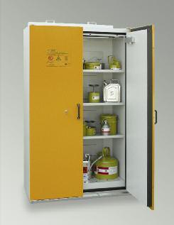 HAZARDOUS SUBSTANCES CABINETS as per EN 14470-1 (TYPE 90) SIS TYPE 90 / 1200 Approved for storage of flammable liquids at the workplace as per EN 14470-1 (Type 90) and TRbF 20 - L Whole construction