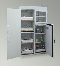HAZARDOUS SUBSTANCES CABINETS as per EN 14470-1 (TYPE 90) SIS TYPE 90 / 1200 KL - KOMBILAB Approved for the storage of flammable liquids at the workplace as per EN 14470-1 (Type 90) and TRbF 20 - L,