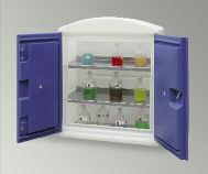 cabinet body for particularly robust construction Doors with cylinder lock to prevent unauthorised access as per TRGS 526