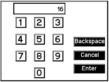 Press any of the underlined numbers to the right of %MC to adjust their figures. The key pad shown on the bottom right will display.