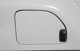 FUEL-FILLER DOOR The fuel-filler door is located on the left, rear side of the