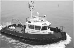 File: TG12151 Tug - Single Screw: 103.0' loa x 27.9' beam x 13.8' depth. Built in 1972 by Talleres Metalurgicos Navales; Argentina. Foreign flag. GRT: 216.