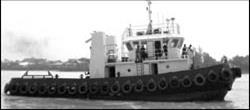 File: TG08111 Tug - Single Screw: 111.6' loa x 26.6' beam x 13.0' depth x 11.74' loaded draft. Built in 1942 by J. Cochrane & Sons; Selby, UK. Foreign flag. Class: LR disclassed in 1950.