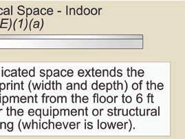 with the dedicated space can be within the dedicated space.