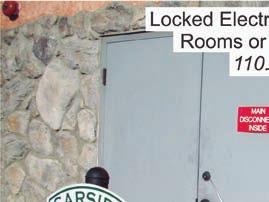 110.27 Requirements for Electrical Installations (F) Locked Electrical Equipment Rooms or Enclosures.