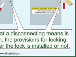 Where the Code requires that a disconnecting means is lockable in the open position, the provisions for locking must remain in place whether the lock is installed or not.
