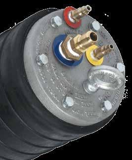 with: Color coded inflation ports Removable air fittings Flexible internal hoses Front Plug Air-Loc Pressure
