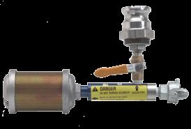 air compressor into a vacuum source for testing manholes draws a vacuum in minutes Vacuum Generator 460 delivers 14 CFM at 10" Hg - Air compressor: minimum 7 CFM at 100 PSI