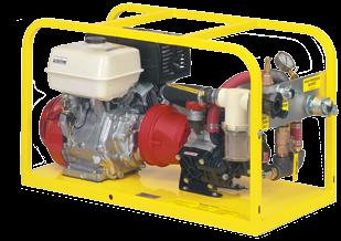 Aqua-Loc Hydrostatic Test Pump High-Volume 35 GPM Diaphragm Features: Honda engine with Oil alert shut off system Hypro triple diaphragm pump 35 gpm/290 PSI