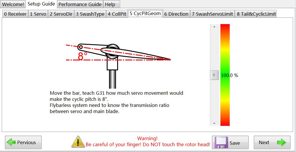 negative position and use the Up or Down arrows as needed to until you get 12 degrees of negative pitch.