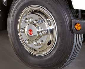 CHROME WHEEL COVERS Hino Chrome Wheel Covers for front and rear wheels will give your truck a