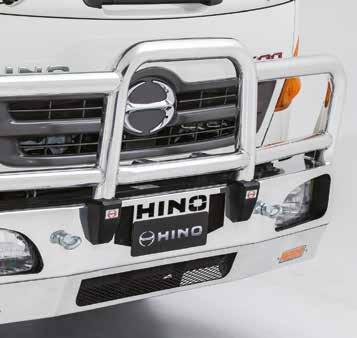 STANDARD CAB ACCESSORIES - Available on the FE, FC & FD BULL BAR Protects and toughens your Hino.