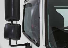 STANDARD & WIDE CAB ACCESSORIES WEATHER SHIELD The tinted acrylic design offers protection against the weather and