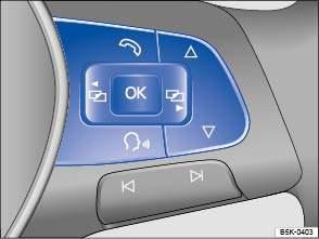 selection menu in the instrument cluster Fig.
