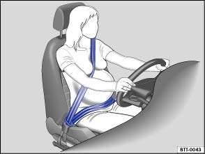 Incorrect seat belt routing can cause severe or fatal injuries in the event of an accident.