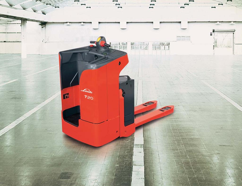 Stand-on Pallet Truck Capacity 2000 kg T 20 SF SERIES 144 Safety The Linde Stand-on Pallet Truck T20SF is equipped with 3 independent braking systems.