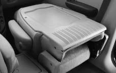 Passenger Folding Seatback To fold the seatback, do the following: 1. Lift the release bar located under the front of the seat cushion. 2.