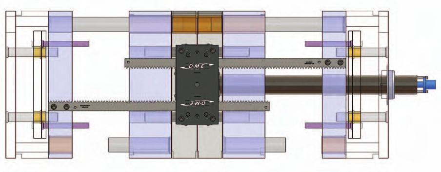 A choice of center support configurations is available including support on the tie bars (top, bottom, or both), on the machine ways, or on both the ways and tie bars.