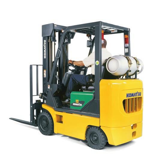 KOMATSU FORKLIFT AX20 SERIES New Naturally Impressive Colors TM EPA-compliant Clean Air Technology Komatsu Forklift helps you make the smart move with the introduction of our new line-up of