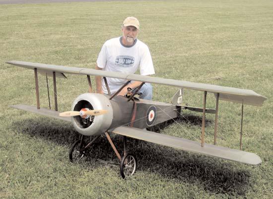 The CAROLYN SCHLUETER PHOTOS CAROLYN SCHLUETER PHOTO (LEFT) LINDEWIRTH PHOTO (RIGHT) Bill Lindewirth with his Balsa U.S.A. Sopwith Pup. More information will, hopefully, come later.