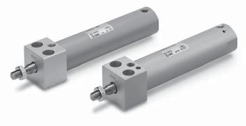 ir Cylinder: Direct Mount Type Double cting Series R The R direct mount cylinder can be installed directly through the use of a square rod cover. Space-saving has been realized.