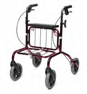 16 Rebel The high quality Rebel rollator is compact and easy to use both indoors or outdoors. The Rebel is safe and reliable and available in four different widths to accommodate a variety of users.
