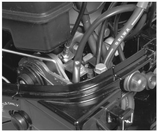 MAINTENANCE Lubricate the throttle and shift cable moving components, pivot locations, and shift detent.