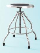S TA I N L E S S S T E E L MODEL 7745SS (CLIFTON) STAINLESS STEEL STOOL is easy to adjust by simply turning the 15" diameter seat; it s protected from inadvertent removal by a safety stop.