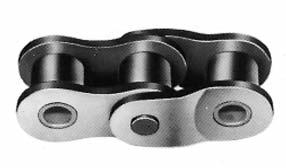 In either case, a spring clip connecting link is used for RS roller chains of sizes RS6 or smaller, a cottered connecting link for sizes RS8 to RS2, and a spring pin connecting link for RS24.