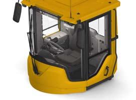 Volvo L150F, L180F, L220F IN DETAIL Cab Instrumentation: All important information is centrally located in the operator s field of vision. Display for Contronic monitoring system.