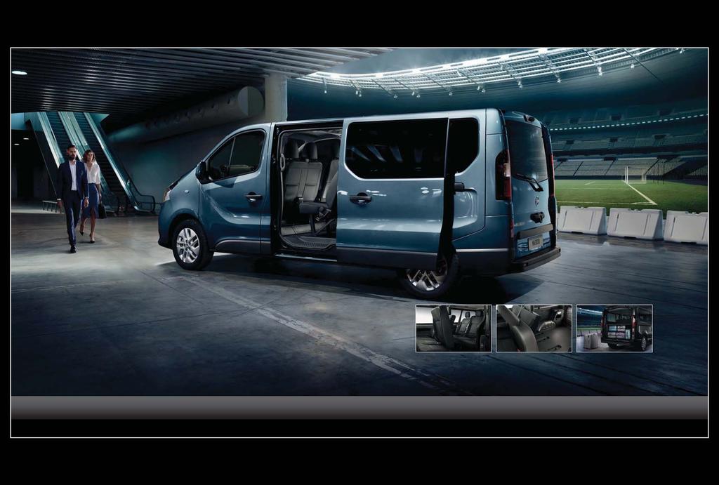 NV300 COMBI CREATE THE BEST IMPRESSION Smart, spacious and offering a comfortable ride, the Combi will impress your passengers on the way to the airport, the game, in the city or on the motorway.