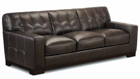 $1995 100% Italian Leather Sectional with Chaise Complete 3-piece sectional crafted