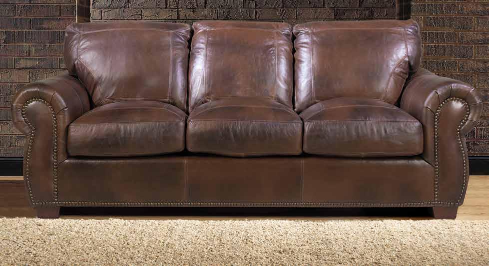 $999 Market price: $3200 Handmade Top-Grain Leather & Feather Sofa 89-inch 100% leather handmade sofa features 8-way hand-tied