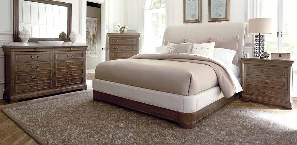 $895 Market price: $1570 complete upholstered bed or dresser and mirror The St.