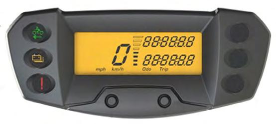 KNOW YOUR BRINCO / DASHBOARD WARNING Activation Indicator Low battery Indicator Battery level Speedometer Driving mode NFC Antenna to lock/unlock your Brinco Odometer/ Trip WARNING INDICATOR.