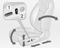 8 In brief Power seat adjustment Head restraint adjustment Seat belt Operate switches.