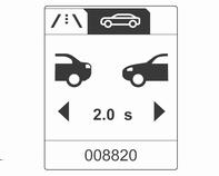 Driving and operating 169 Following distance indication The following distance indication displays the distance to a preceding moving vehicle.
