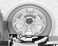 Vehicle care 229 Store the tool box and the damaged wheel outside up in the spare wheel well and secure it by turning the wing nut clockwise on the bolt.