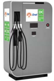 PAN EV charging stations POLE STATION Charges up to 2 vehicles simultaneously (or 1 car and 1 motorcycle) 22kW (cd Mennekes, type 2) AC recharge and 3 kw (cd Scame, type 3a) recharge allowed Complete