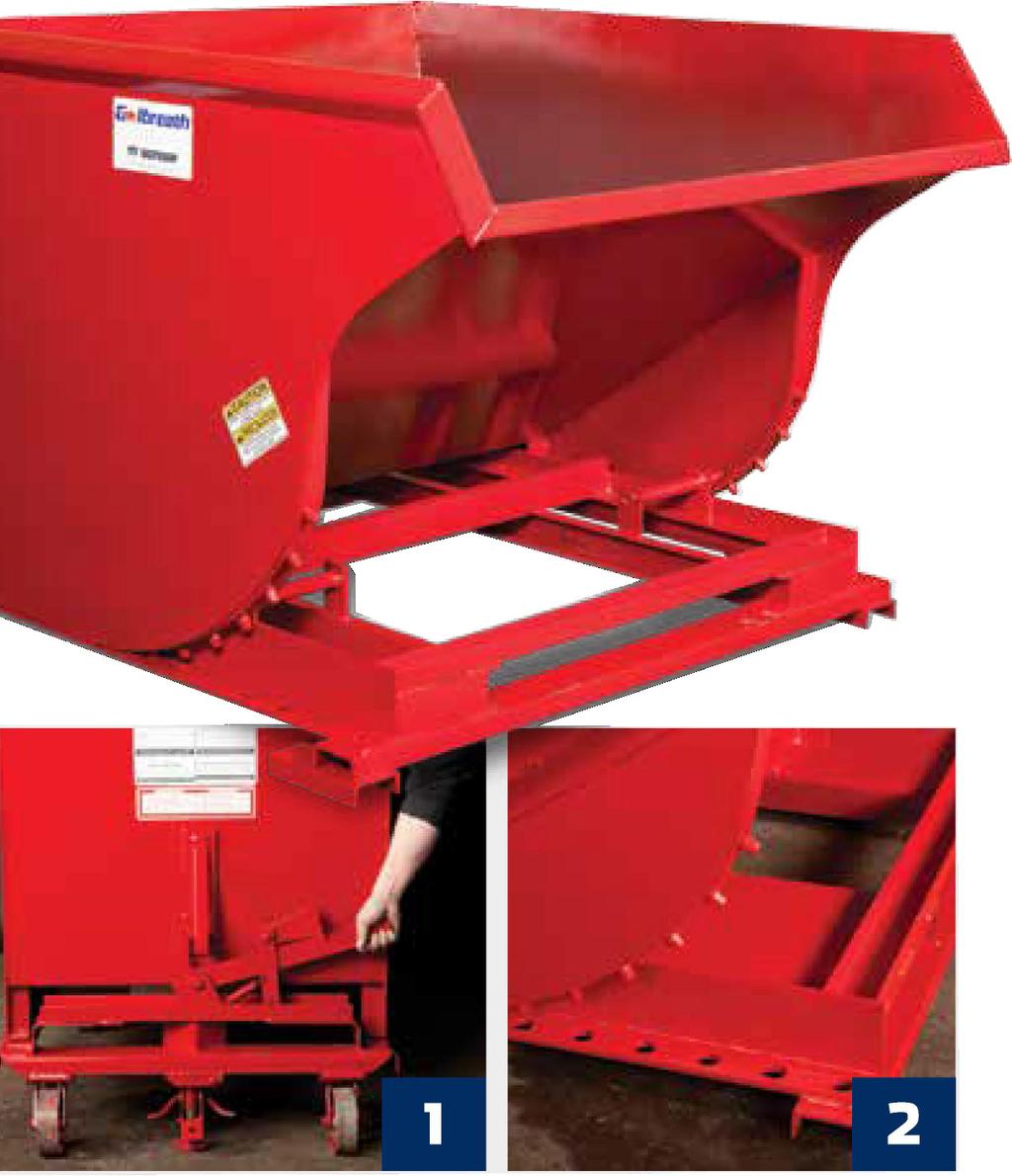 SELF-DUMPING HOPPERS Wastequip hoppers are great for storing, transporting and dumping scrap and bulk material.