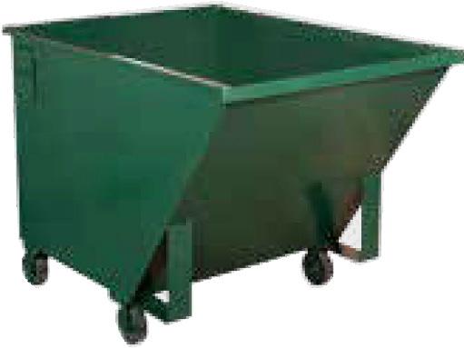 OPEN-END SELF-DUMPING HOPPERS Wastequip open-end self-dumping hoppers are constructed from heavy gauge steel and designed for forklift handling of long materials.